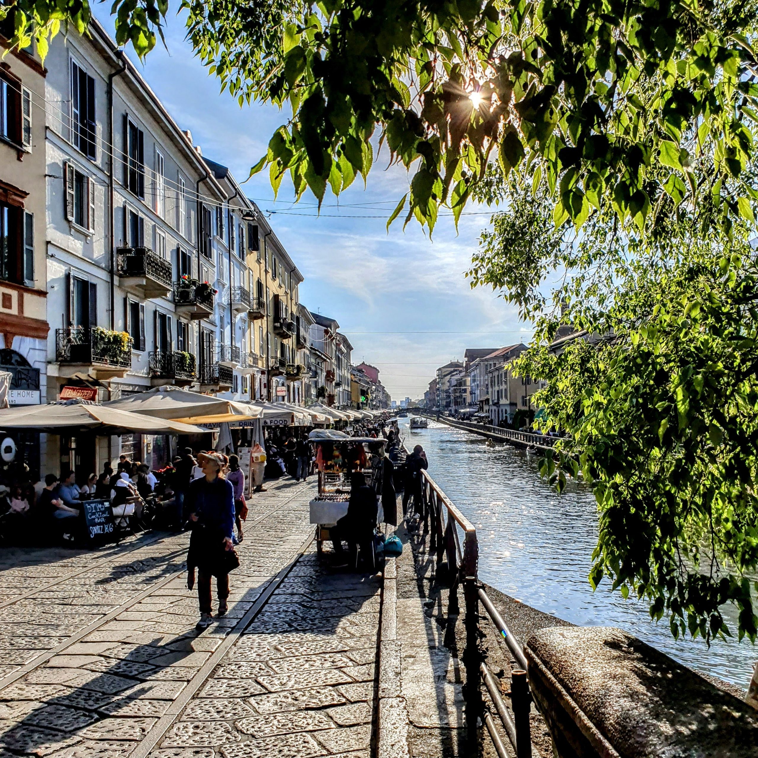 Barrio di Naviglio en Milán, en nuestro viaje para familias numerosas