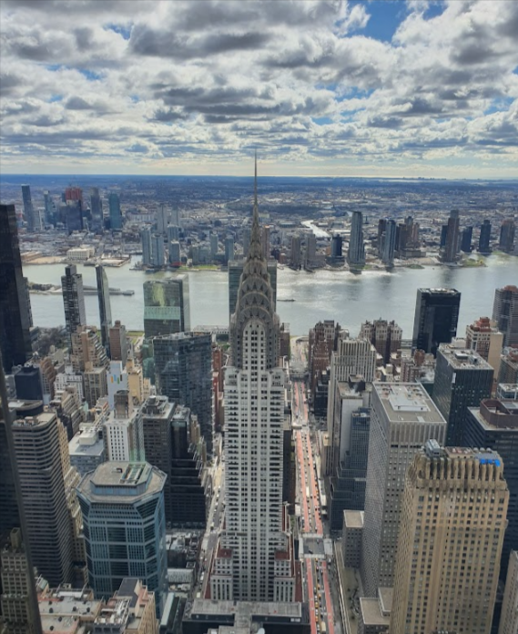 Vista del edificio Chrysler desde el Summit