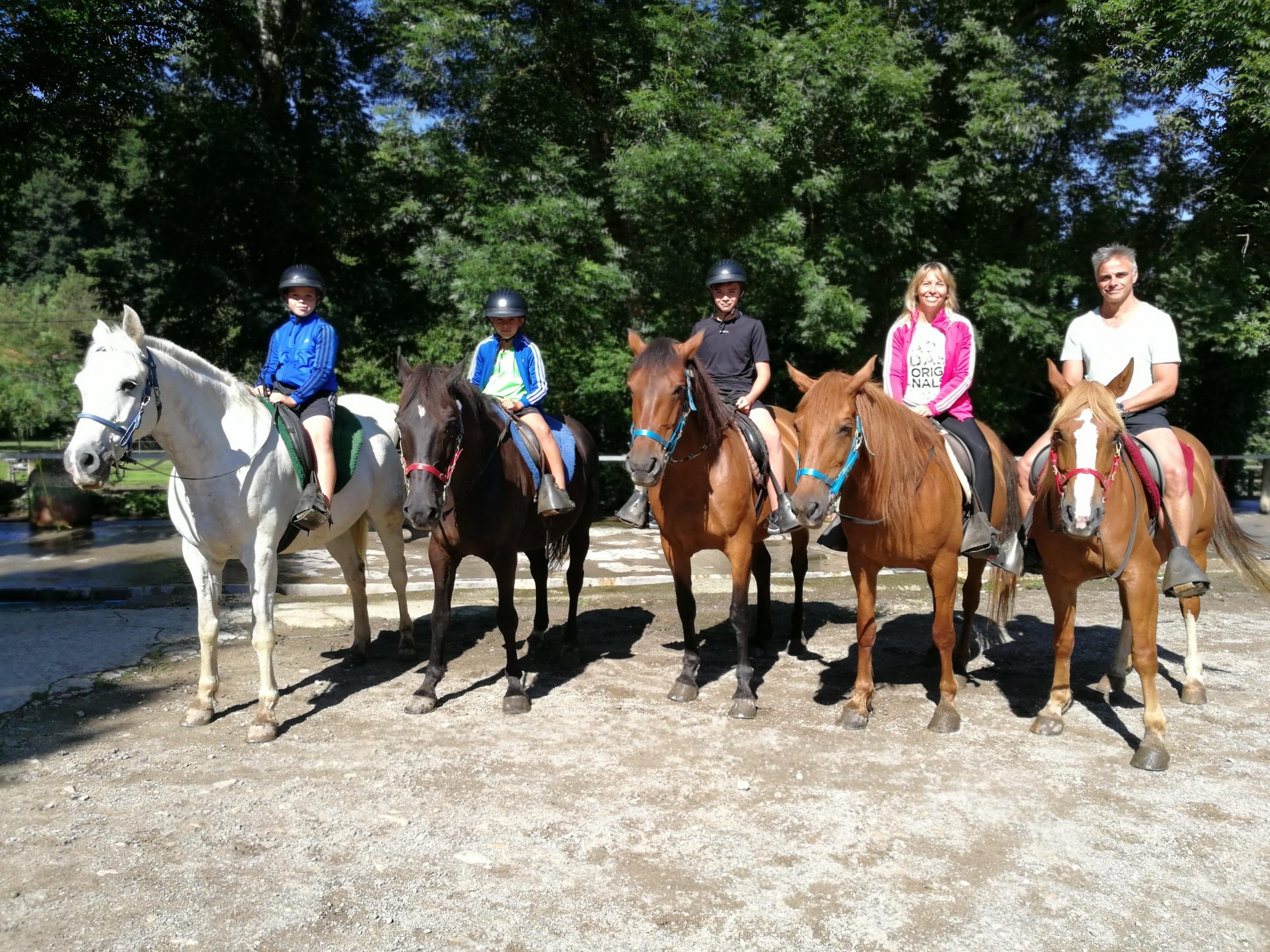 a caballo en familia numerosa
