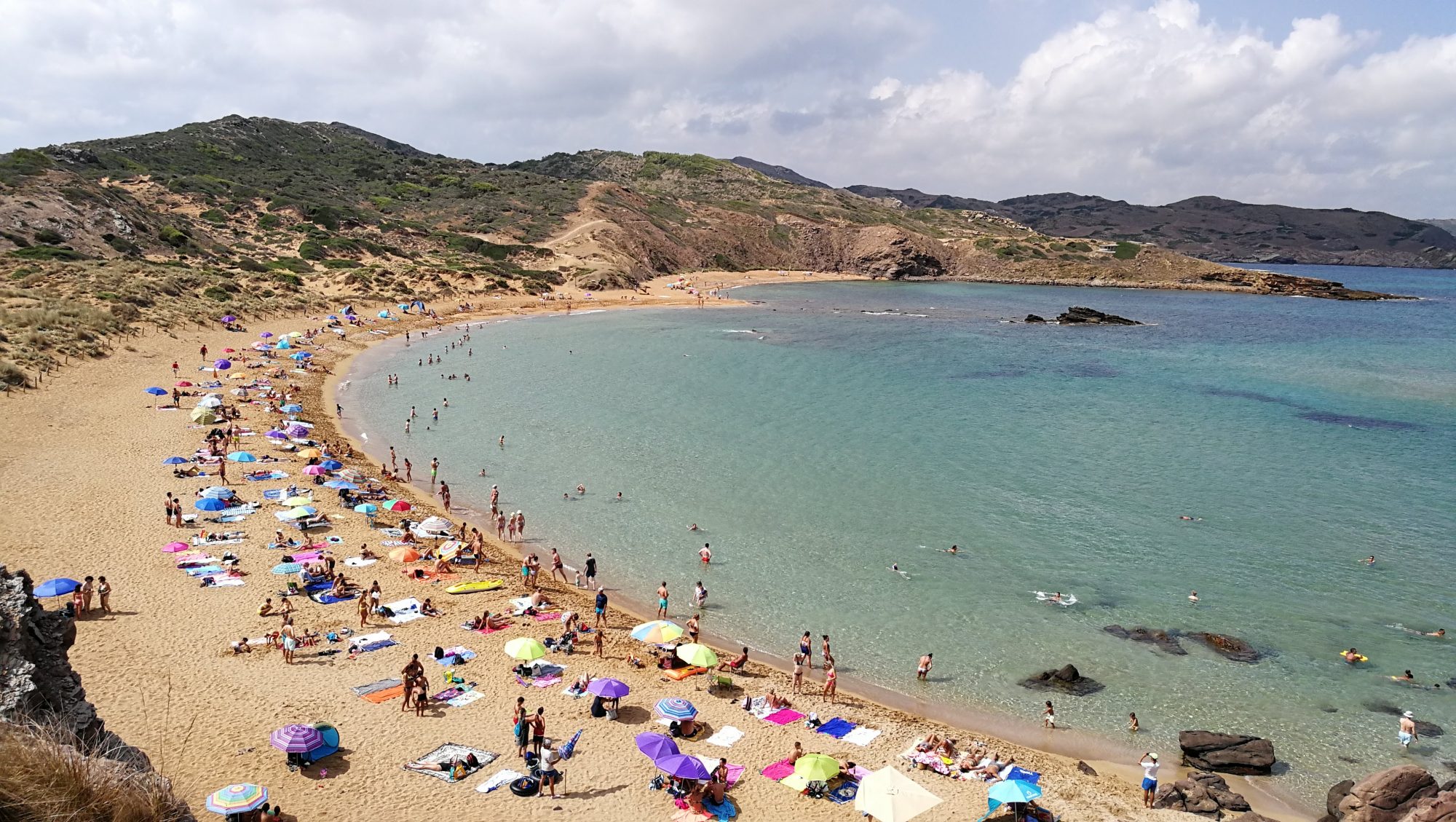 Playa de Cavallería Playa de Cavalleria familias numerosas en menorca